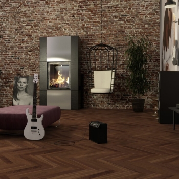Boen Prestige Herringbone American Walnut Nature Natural Oil 