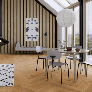 Boen Click Herringbone Oak Animoso Brushed And Oiled Parquet