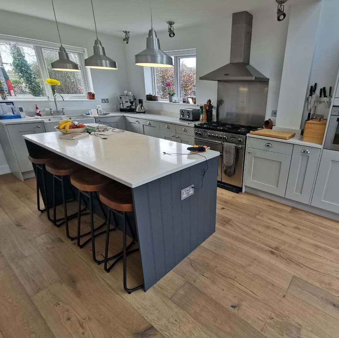 Kahrs Oak Cemento Hand-scraped Wood Flooring