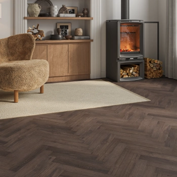 Hamilton Havana Walnut Herringbone Vinyl