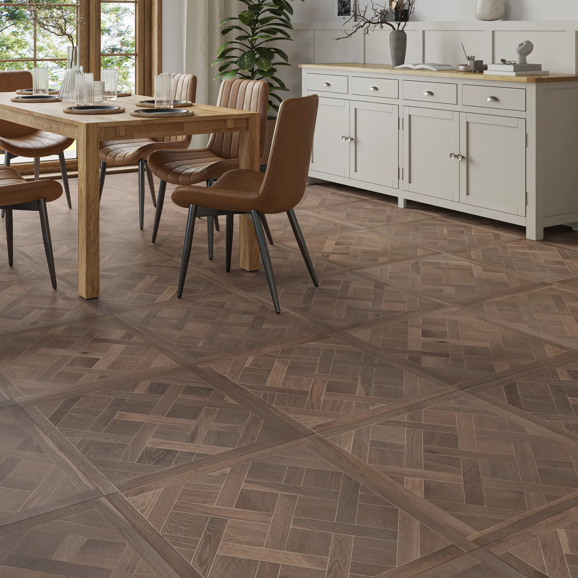 Valerian Oak Marquetry Panels