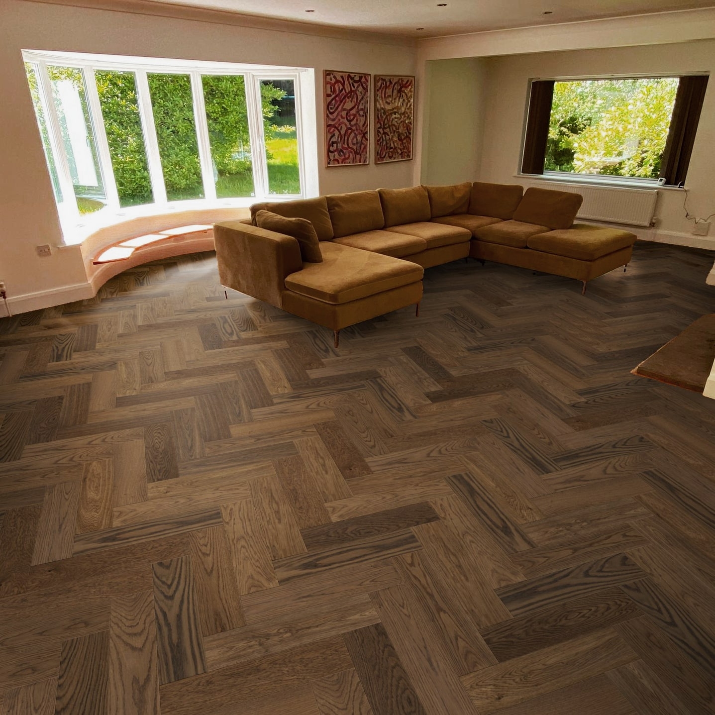 Woodland Vintage Rectory Oak Herringbone