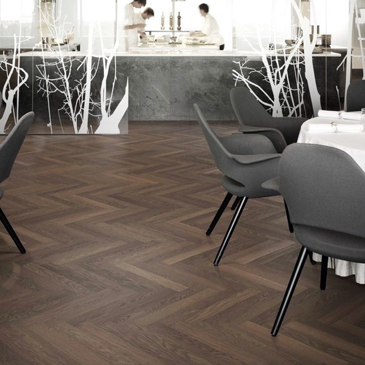 Woodland Prime Grade Walnut Lacquered Herringbone Parquet