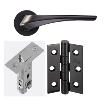 LPD Draco Handles, Latch And 3 Hinge Packs | Optional Privacy Latch