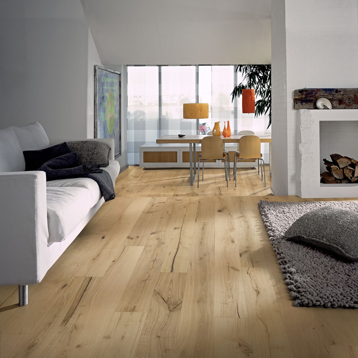 Kahrs European Oak Montafon Rohoptic Blonde Wood Flooring