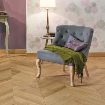Panaget Classic Topaze French Oak Chevron Wood Flooring 90mm